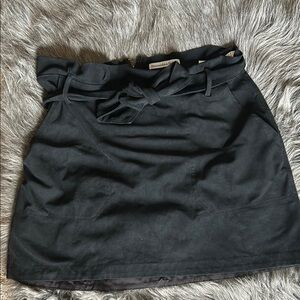 Abercrombie & Fitch Black suede stretchy skirt
